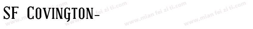 SF Covington字体转换